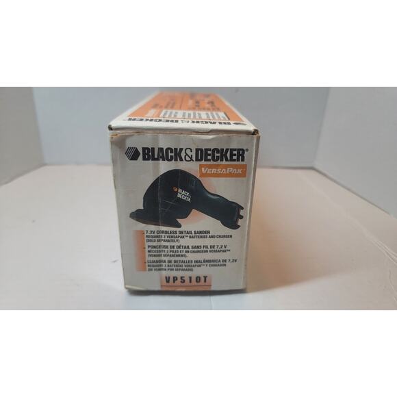 New! BLACK & DECKER VERSAPAK VP510T CORDLESS DETAIL SANDER Sealed Vintage 7.2V - Picture 4 of 5